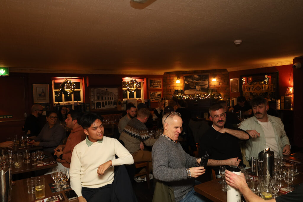 Traditional Irish pub atmosphere at The Brazen Head for office Christmas parties in Dublin.